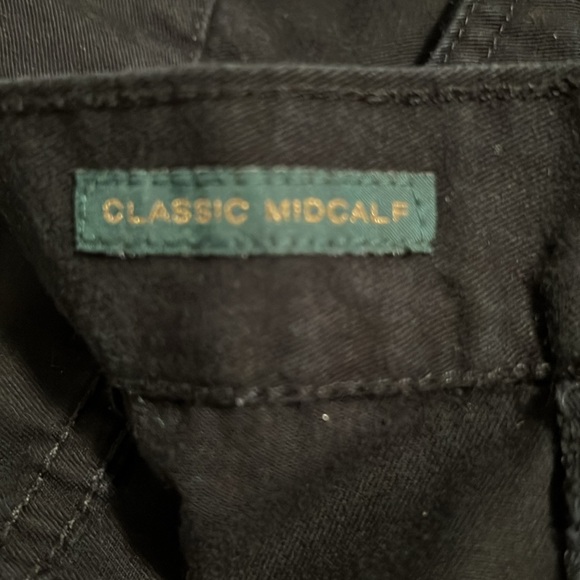 Ralph Lauren Genuine women’s by RL Black 100% cotton mid calf jeans/Capri - Picture 4 of 5